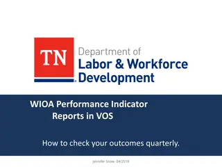 WIOA Performance Indicator Reports in VOS