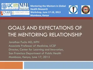 Mentoring in Global Health Research Workshop