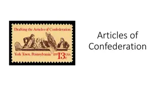 The Articles of Confederation – Key Aspects and Implications