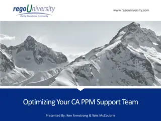 Optimizing Your CA PPM Support Team