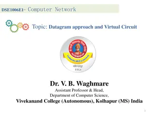 Computer Network Topic: Datagram Approach and Virtual Circuit