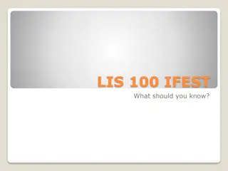 LIS 100 IFEST