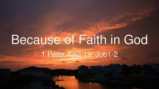 Because of Faith in God