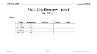 Multi-Link Discovery in February 2020