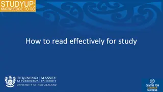 How to read effectively for study
