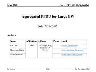 Aggregated PPDU for Large BW