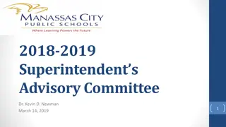 Superintendents Advisory Committee with Dr. Kevin D. Newman