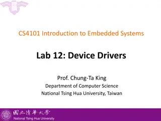 Basics of Device Drivers for Embedded Systems