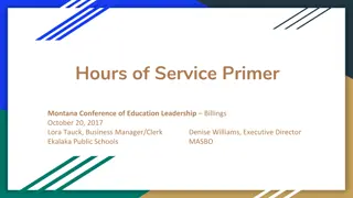 Hours of Service Primer & Bus Standards Compliance