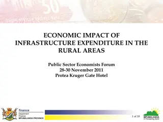 Economic Impact of Infrastructure Expenditure in Rural Areas Forum