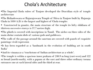 Imperial Chola Temple Architecture in South India
