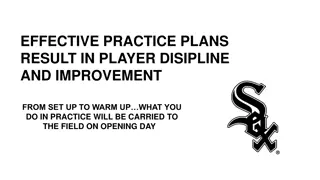 EFFECTIVE PRACTICE PLANS  RESULT IN PLAYER DISIPLINE  AND IMPROVEMENT
