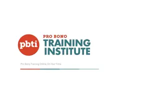 Pro Bono Training Online, On Your Time.