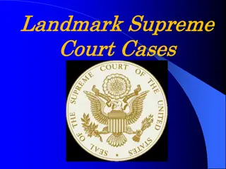 Landmark Supreme Court Cases: Marbury v. Madison, Plessy v. Ferguson, Brown v. Board of Education