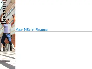 Master of Science in Finance Networking and CFA Institute Opportunities