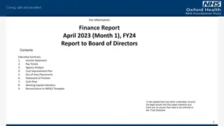Finance Report