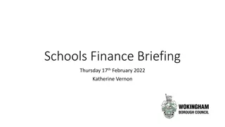 Schools Finance Briefing