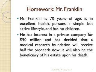 Homework: Mr. Franklin
