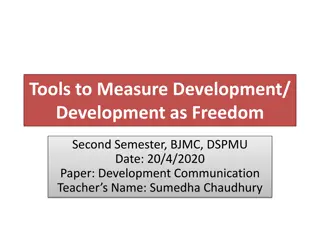 Tools to Measure Development: GNP, GDP, and Per Capita Income