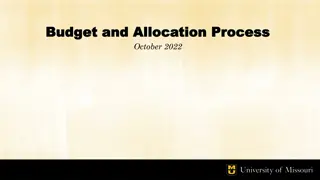 Budget and Allocation Process
