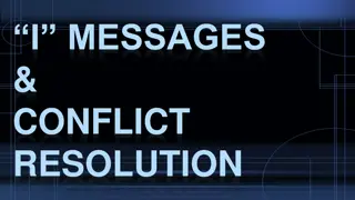 Effective Communication with I Messages