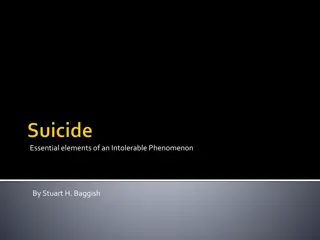Essential elements of an Intolerable Phenomenon