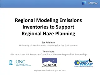 Regional Modeling Emissions Inventories for Air Quality Planning