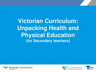 Victorian Curriculum: Health and Physical Education Overview