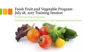 Fresh Fruit and Vegetable Program: A Healthier School Environment