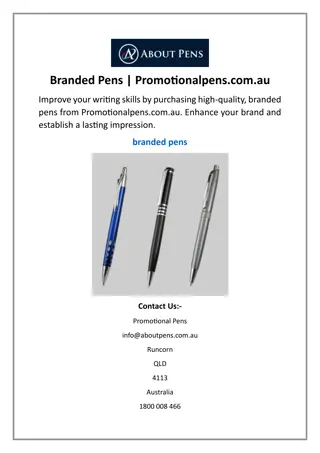 Branded Pens Promotionalpens.com