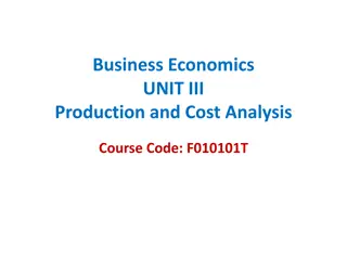 Production Function in Economics: Inputs and Outputs Relationship