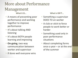 Improving Performance through Effective Feedback