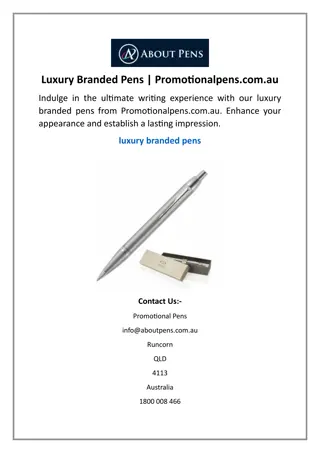 Luxury Branded Pens Promotionalpens.com