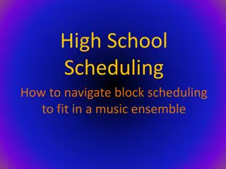 High School  Scheduling