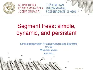 Segment Trees: Simple, Dynamic, and Persistent Seminar Presentation