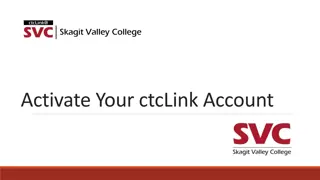 Activate Your ctcLink Account