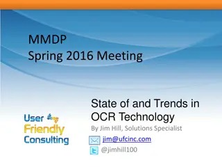 State of OCR Technology: Trends and Challenges