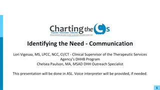 Identifying the Need - Communication
