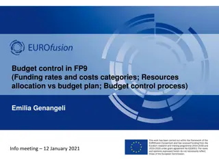 Budget Control in FP9: Funding Rates and Costs