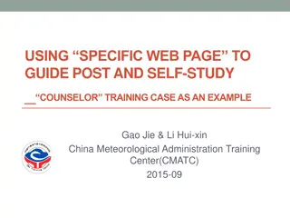USING “SPECIFIC WEB PAGE” TO GUIDE POST AND SELF-STUDY