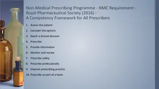 Non-Medical Prescribing Programme Competency Framework
