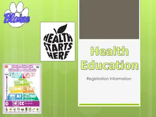 Health Education Registration Information