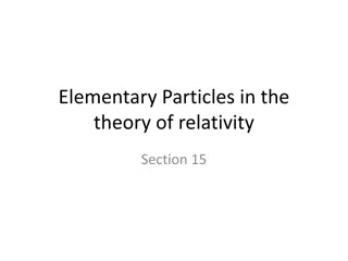 The Theory of Relativity and Elementary Particles Study