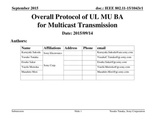 Overall Protocol of UL MU BA for Multicast Transmission
