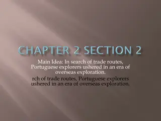 Portuguese Explorers' Search for New Trade Routes