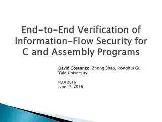 Ensuring End-to-End Security in Low-Level Code