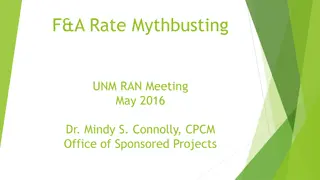 F&A Rate Mythbusting