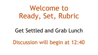 Welcome to Ready, Set,Rubric
