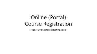 Online Course Registration Guide for Kelvin School Students
