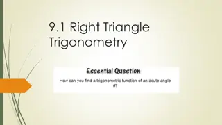 Right Triangle Trigonometry Refresher